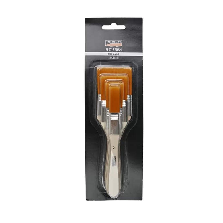 Sintētisko otu komplekts, lakošanai, 4 gab