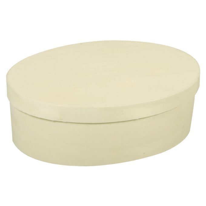 Ovāla Koka skaidu kastīte, 9x12.5 cm