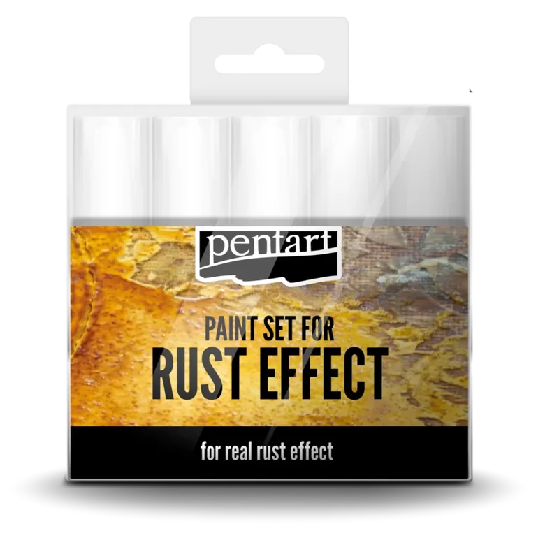 Rust effect paint set, 5x20 ml