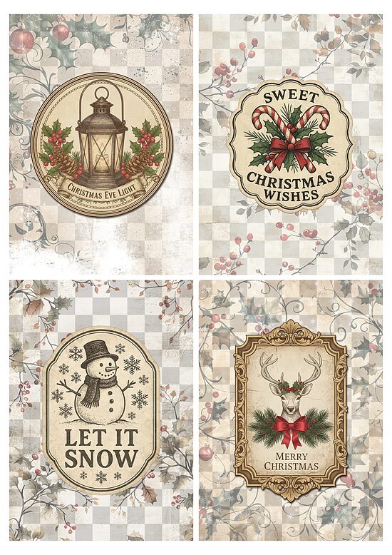 Iveta Ziedina - Christmas Greetings 4 pack 0917