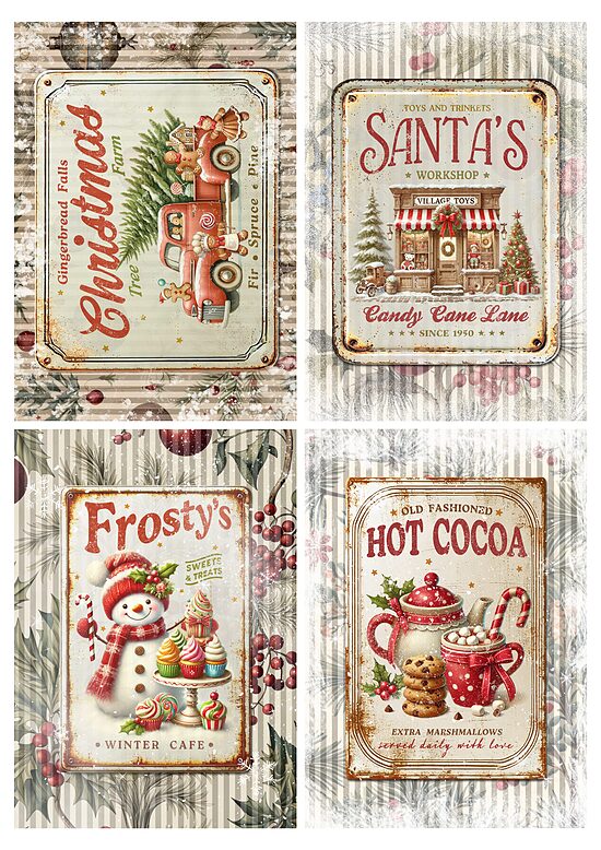 Iveta Ziedina - Christmas Signs 4 Pack 0919