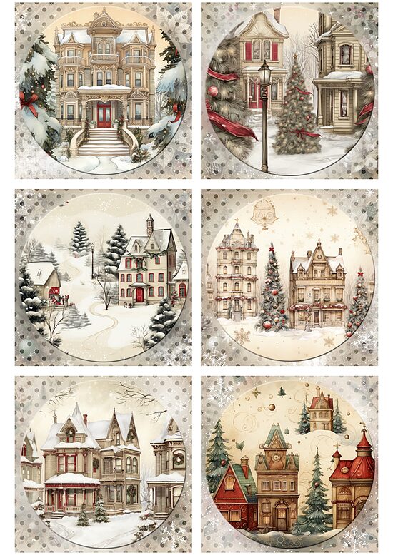 Iveta Ziedina - Christmas Houses 6 pack 0921
