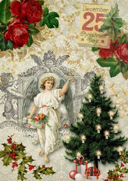 Christmas Angel with Tree 0060