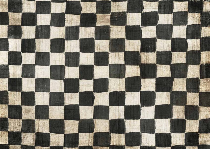 Iveta Hand Painted Checks 0191