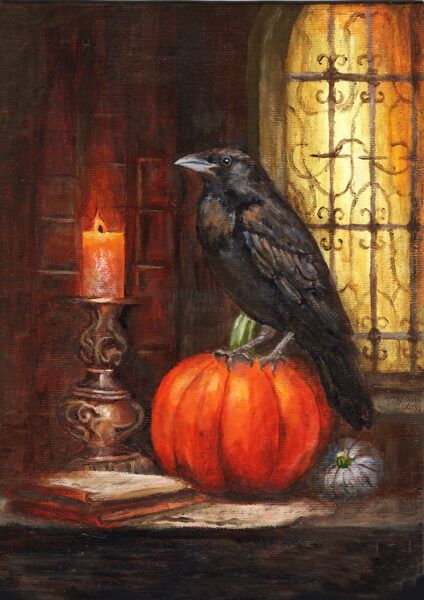 Teresa Rene Art - Gothic Raven